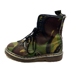 Dr. Martens Green and Brown Lace Up Boots